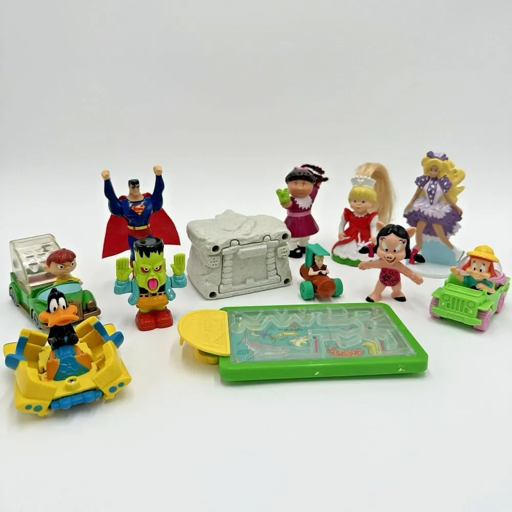 McDonald's Happy Meal Toy Assortment 90s PVC Vintage Lot of 11 Toys